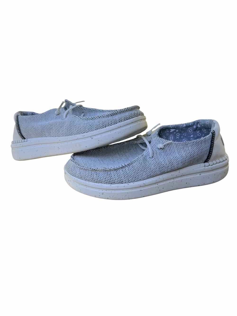 Hey Dude Stretch Sox Loafers Stone White / Light Gray Casual Slip-On Shoes